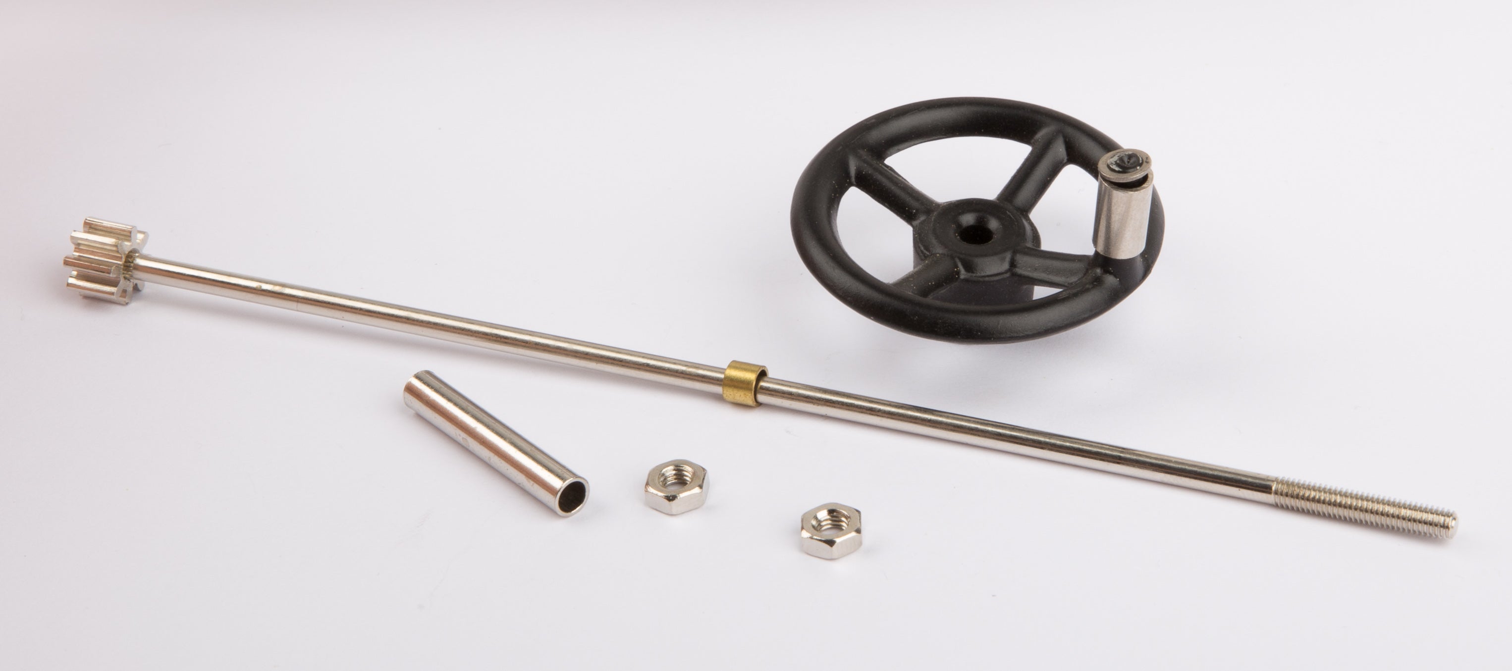 Steering wheel complete with column