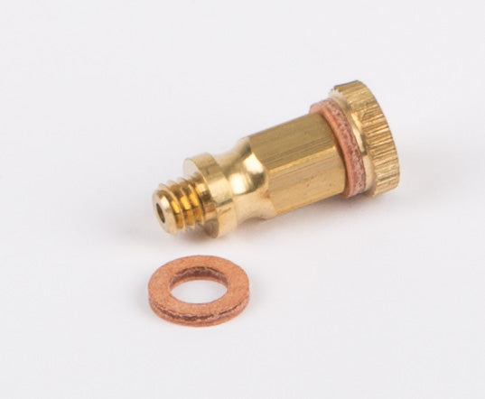 Oiler attachment complete with screw M4, brass bare