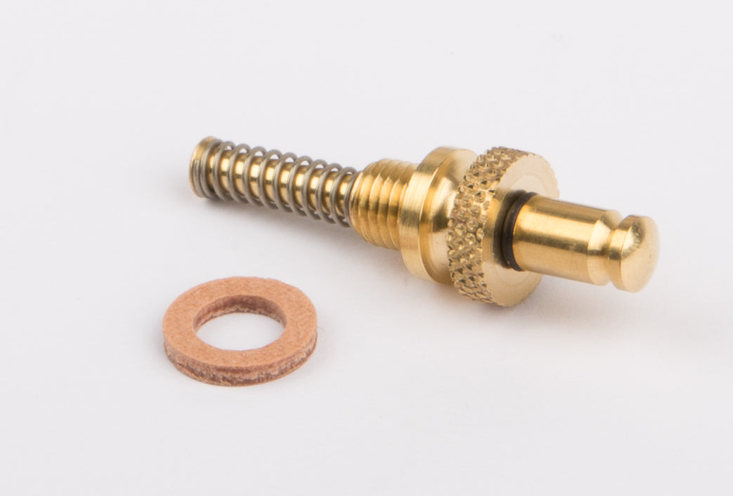 Spring safety valve, from 1990 M 6 x 0.75 fine thread, brass