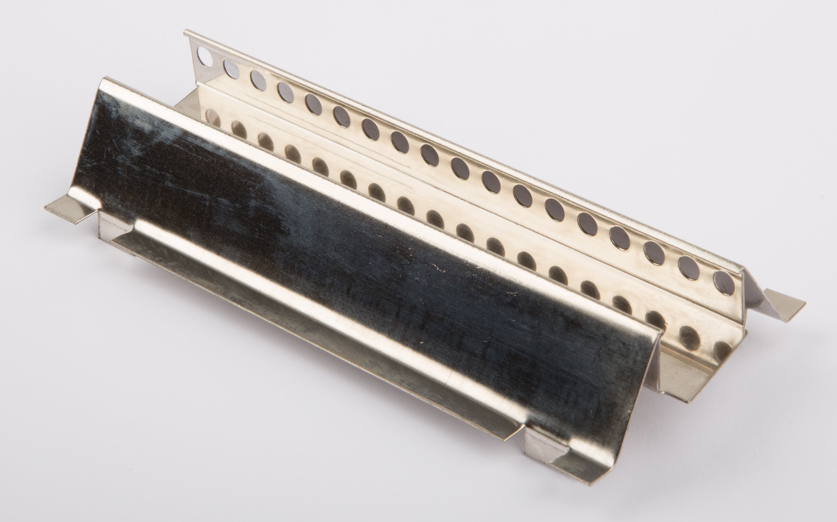 Guide rail for burner slide