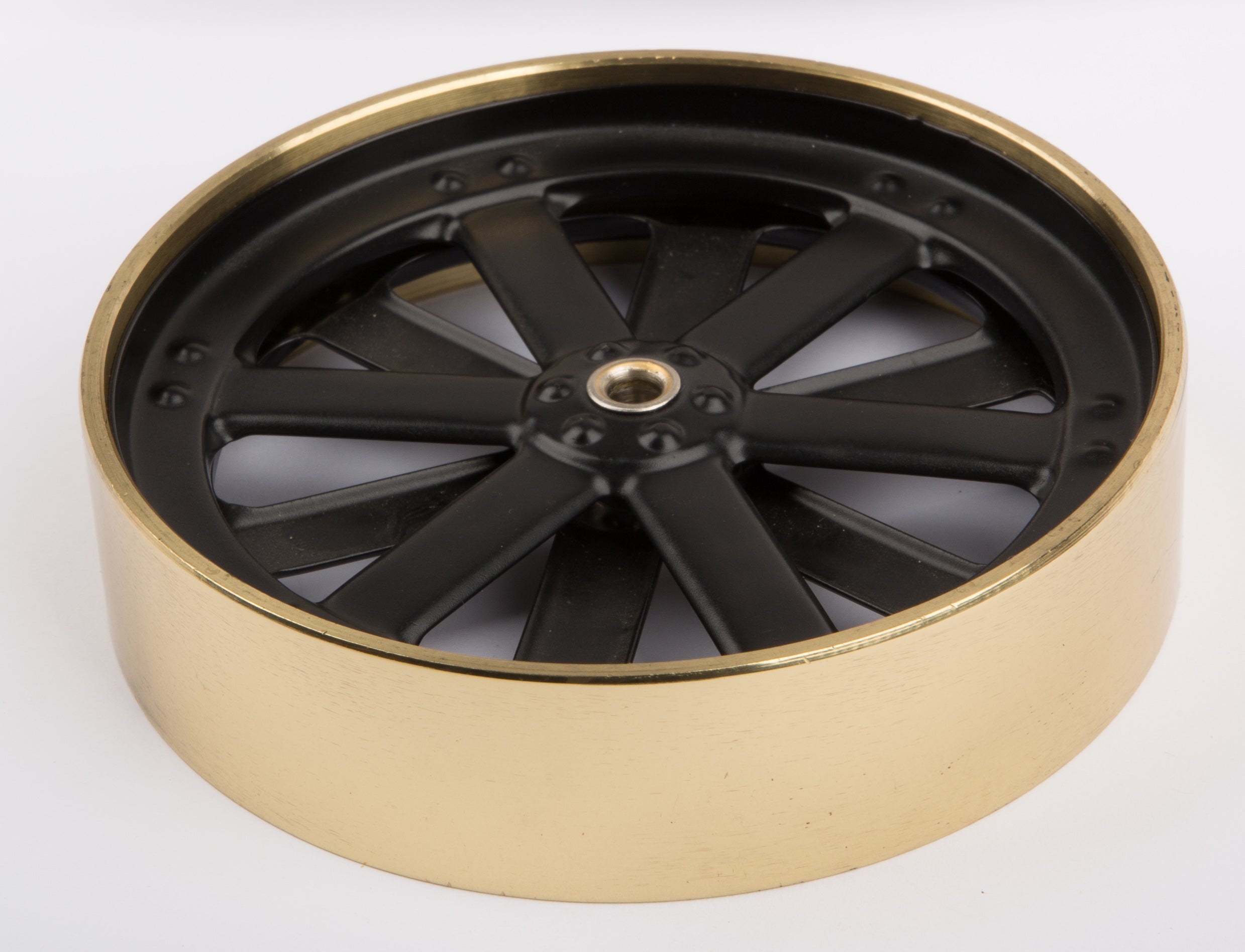 Rear wheel 100 mm, black/brass