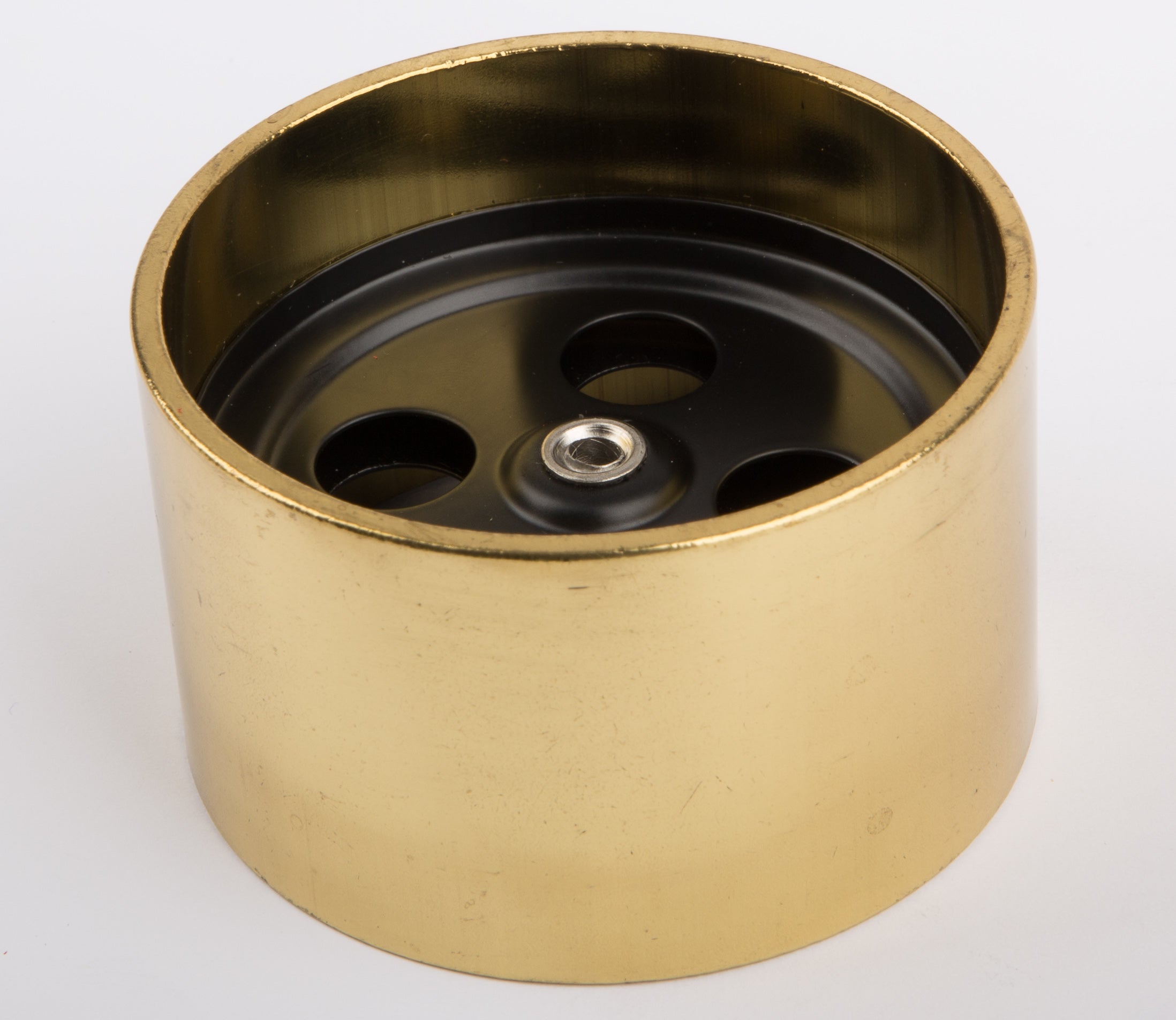 Front wheel 70 mm, black/brass
