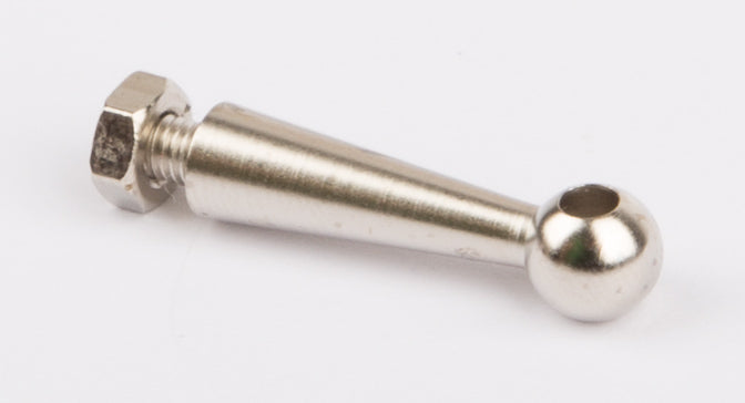 Railing supports, nickel-plated, with nuts