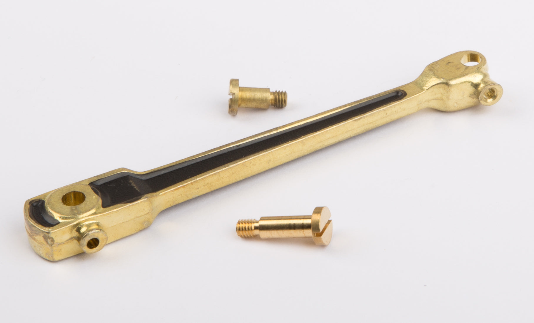 Piston connecting rod with screw