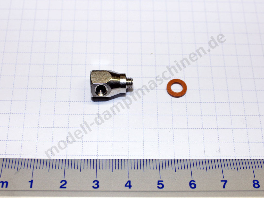 Oiler - angle piece, nickel-plated