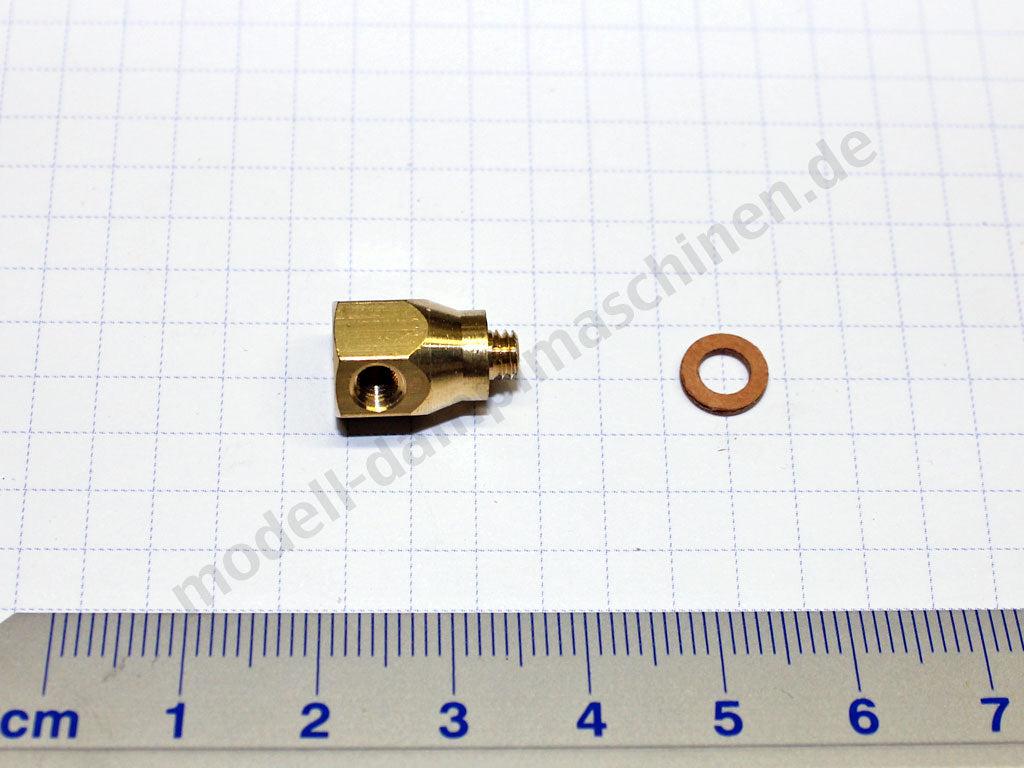 Oiler elbow, brass