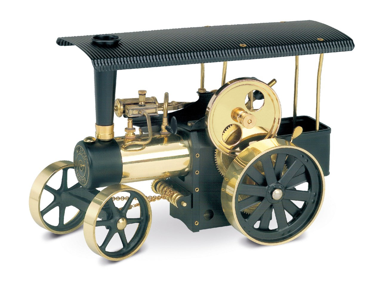 Steam tractor D406 black/brass