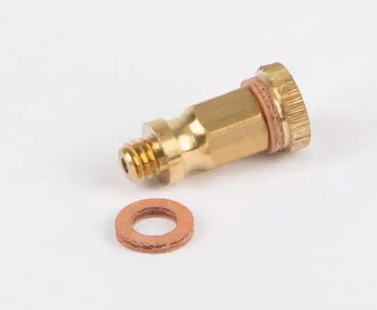 Öleraufsatz komplett mit Schraube M4, messing blank