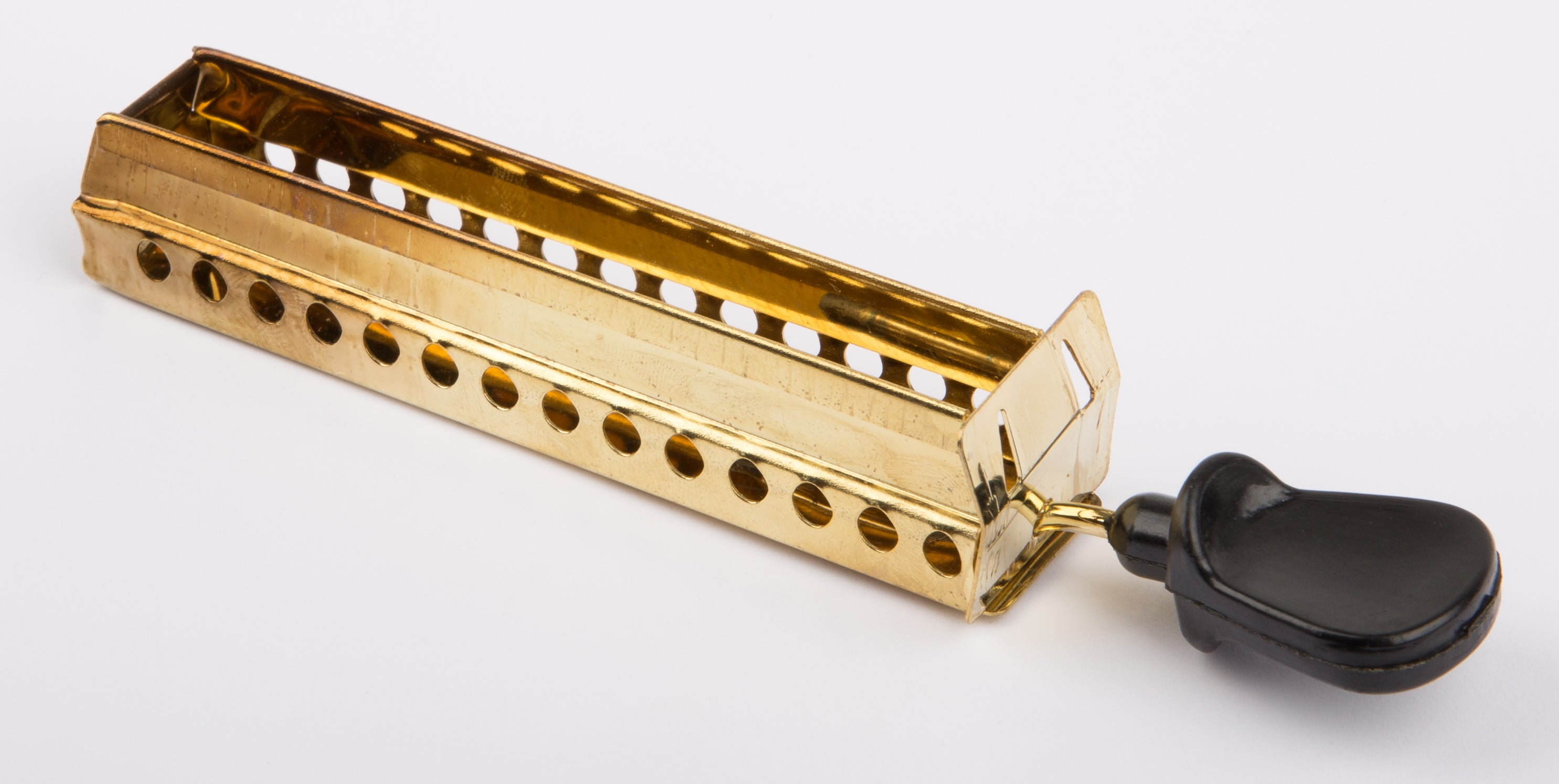 Burner slide 100 mm, brass