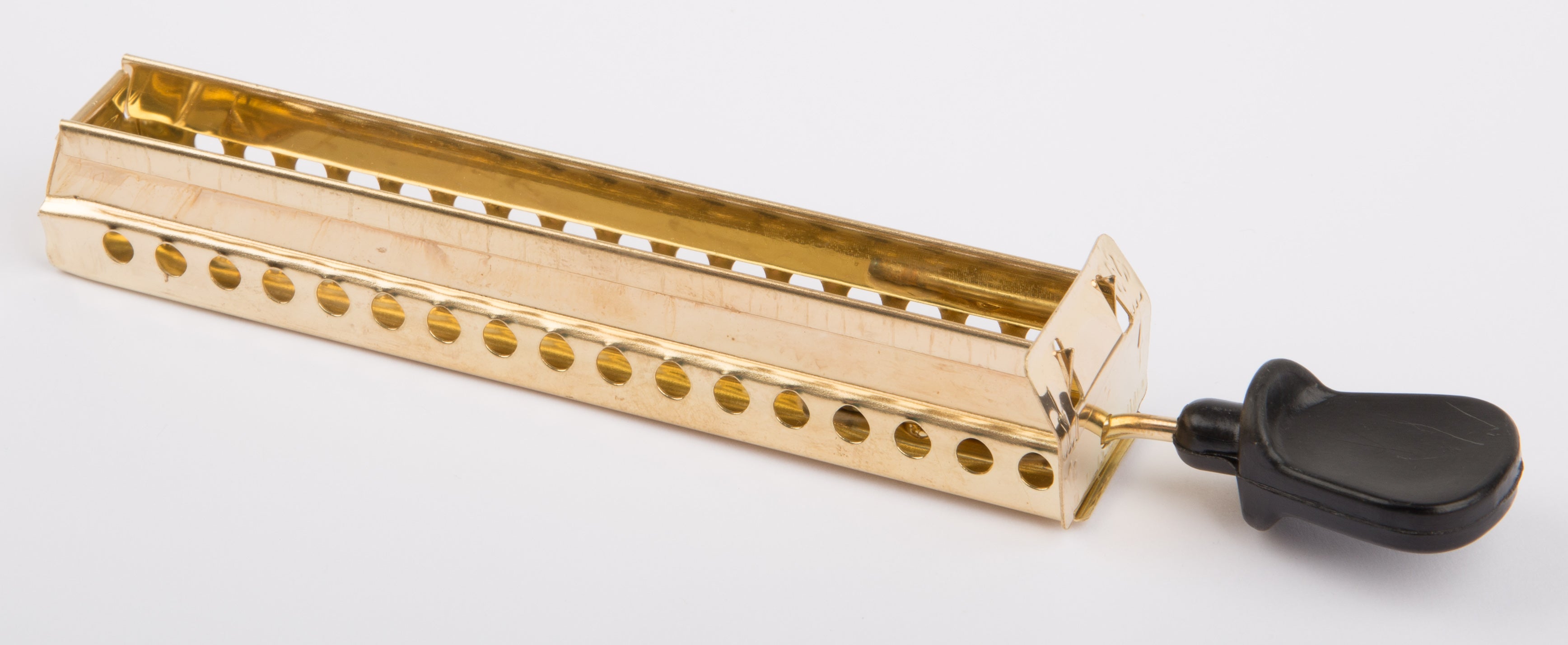 Burner slide 120 mm, brass