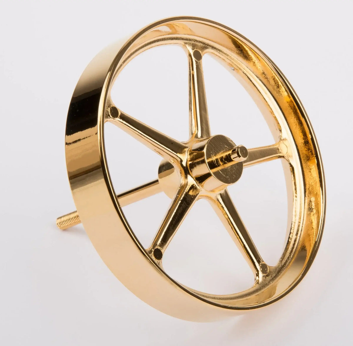 Schwungrad messing, mit Achse