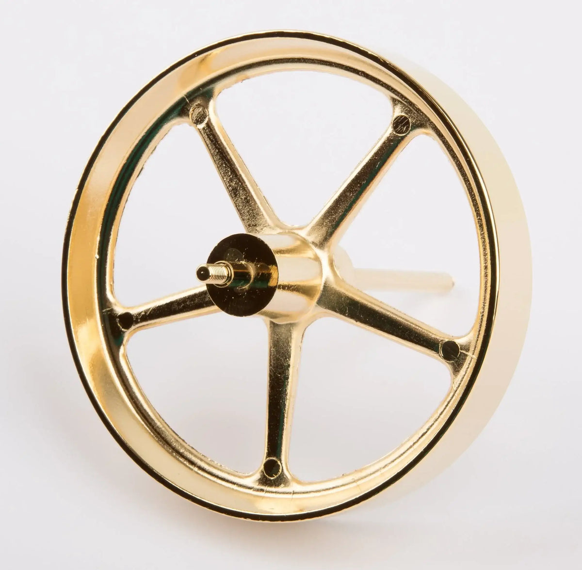 Schwungrad messing, mit Achse