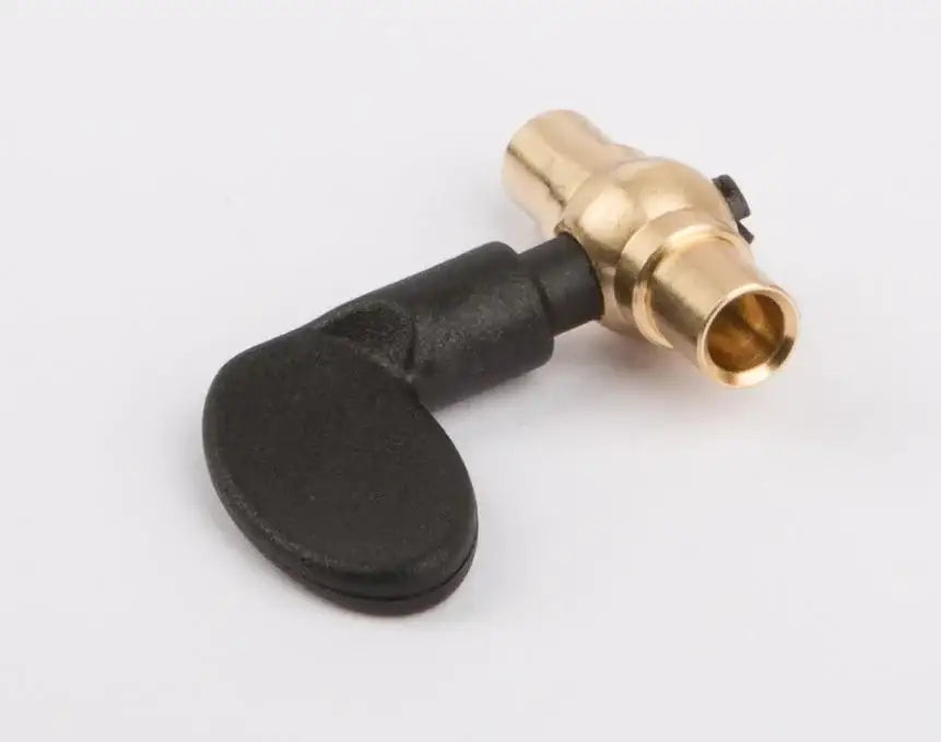 Absperrhahn mit Kunststoffhebel messing