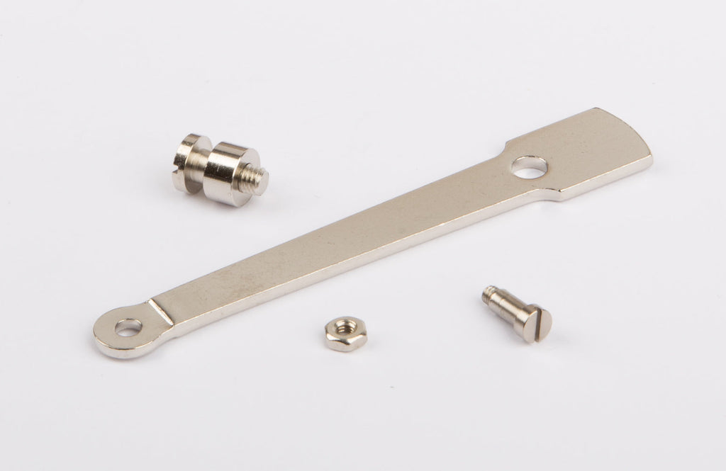 Piston connecting rod with screw