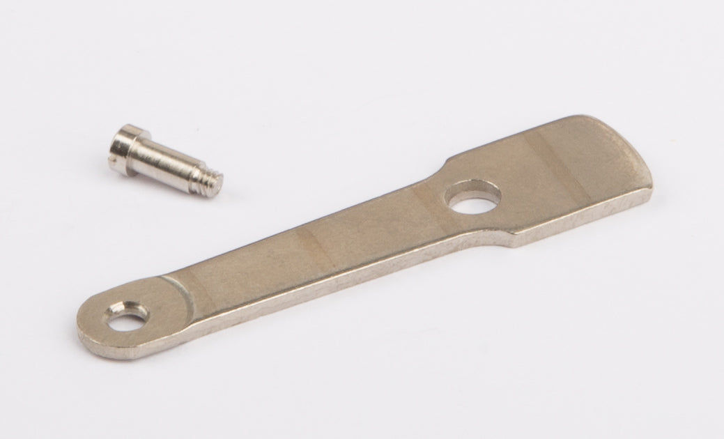 Piston connecting rod with screw