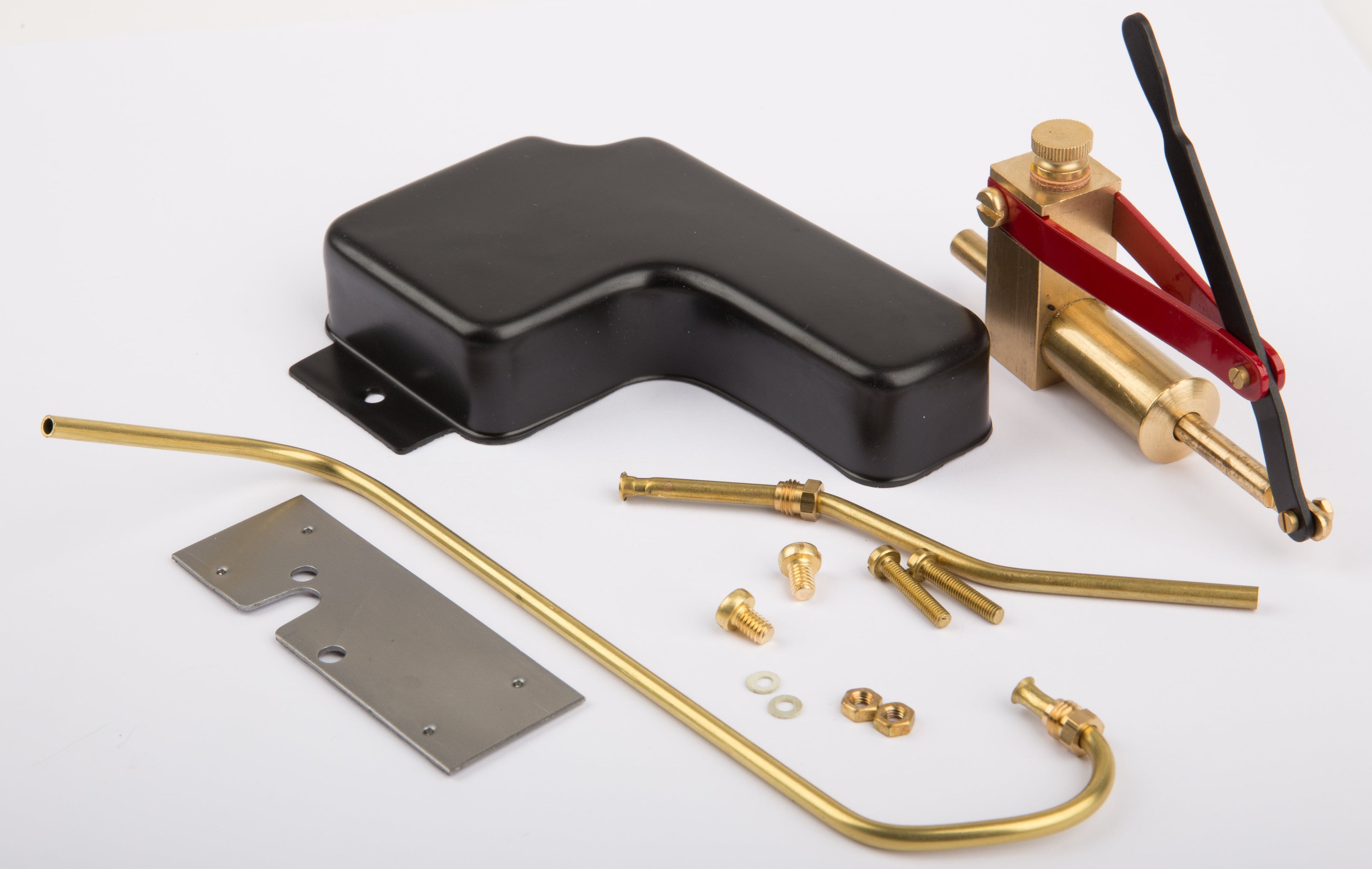 Feed water pump, complete, storage tank, mounting plate, steam pipe and solder ring
