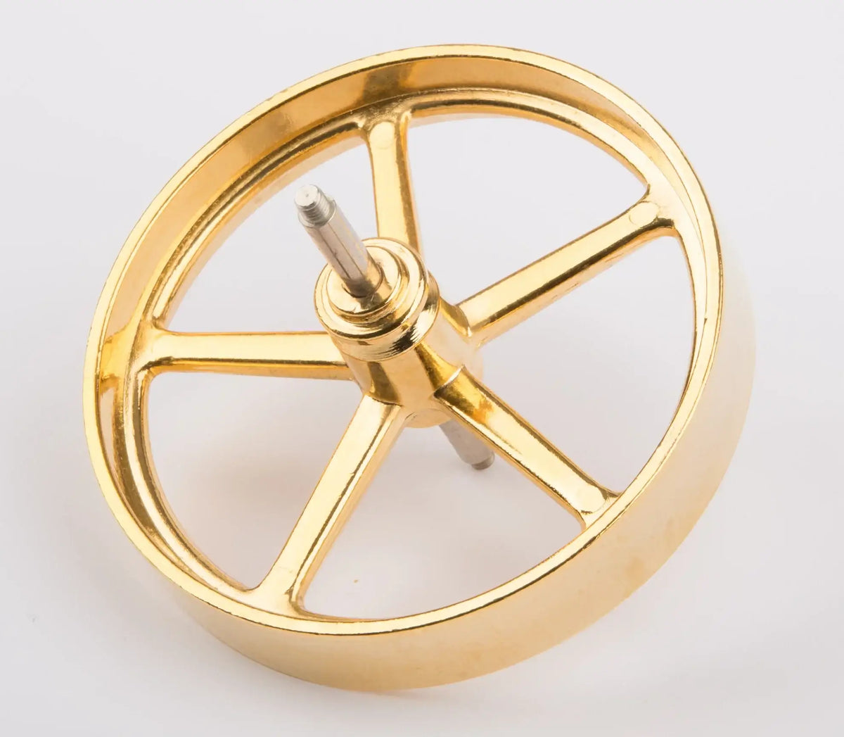 Schwungrad 70mm, messing, mit Achse