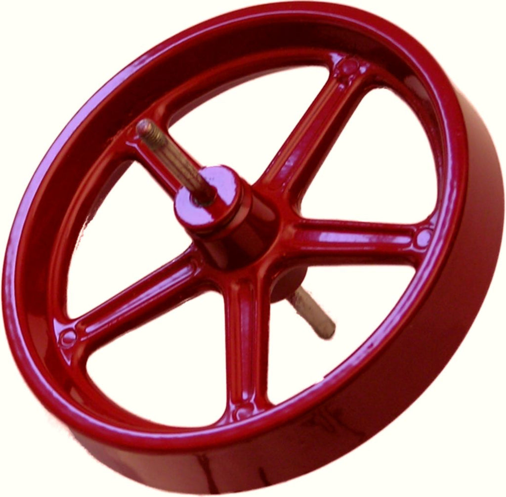 Flywheel 100mm, red, with axle