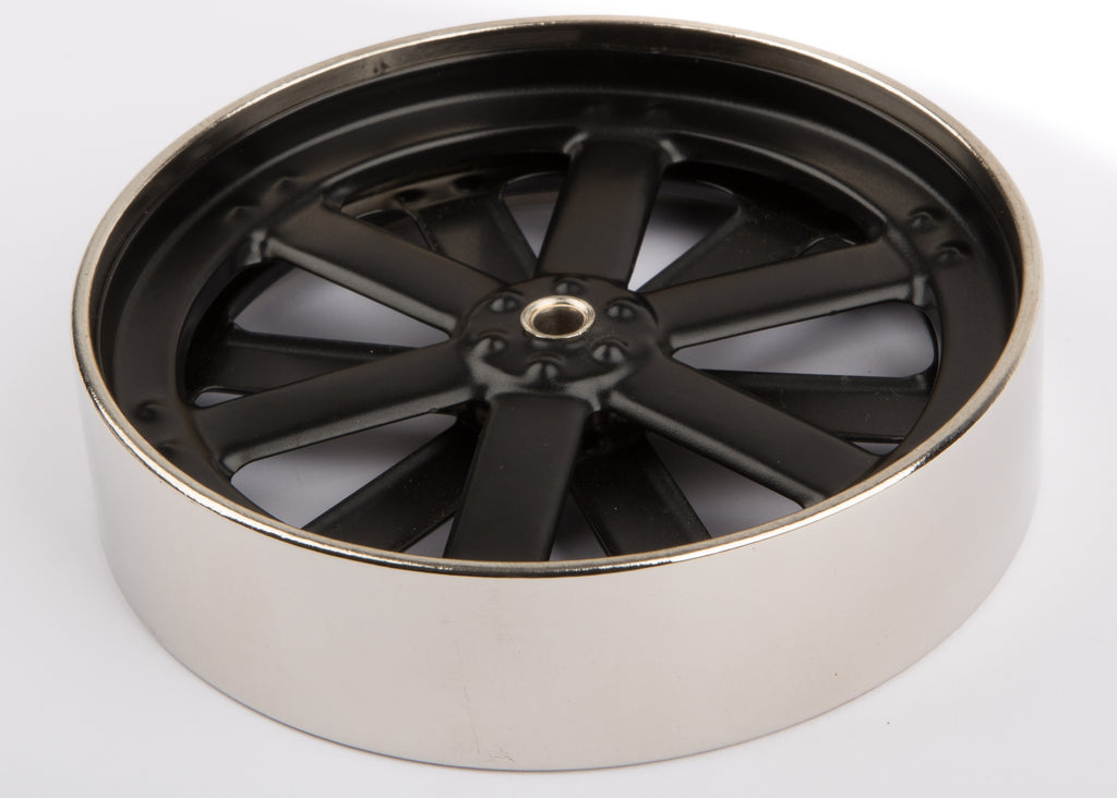 Rear wheel 100 mm, black/nickel