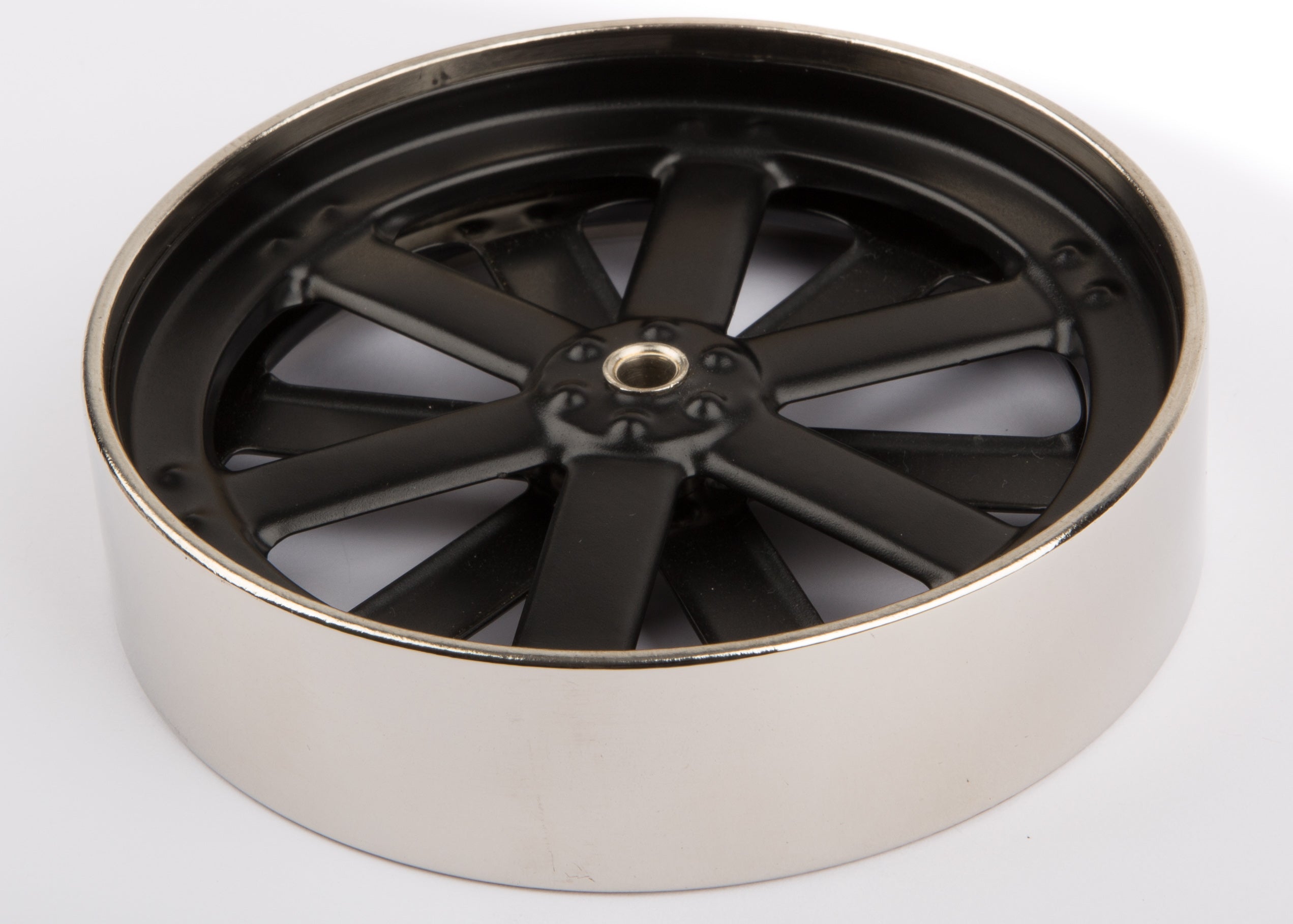 Rear wheel 100 mm, black/nickel